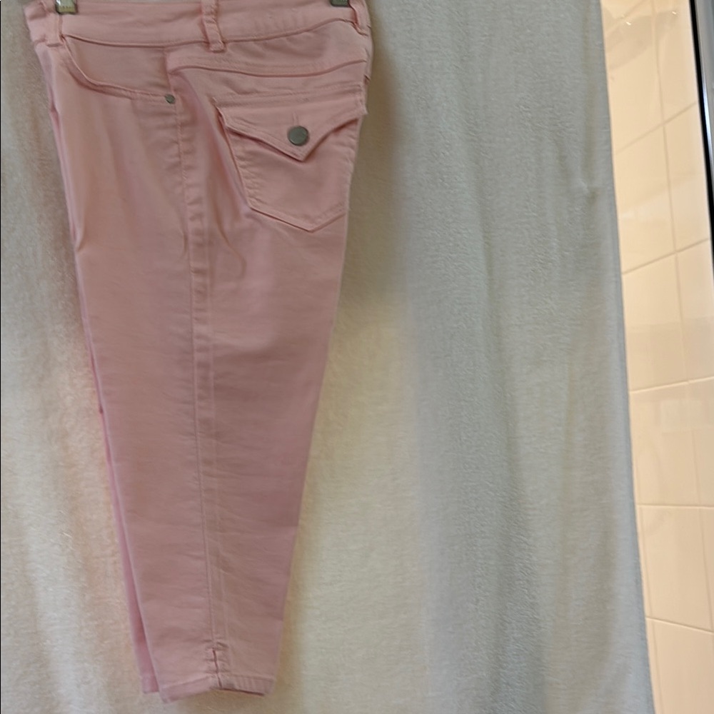 d. jeans Pink Ankle Cropped Jeans
